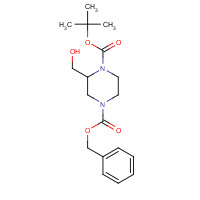 557056-07-2 4-O-benzyl 1-O-tert-butyl 2-(hydroxymethyl)piperazine-1,4-dicarboxylate chemical structure