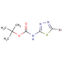 1048358-33-3 tert-butyl N-(5-bromo-1,3,4-thiadiazol-2-yl)carbamate chemical structure