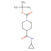 1016743-04-6 tert-butyl 4-(cyclopropylcarbamoyl)piperidine-1-carboxylate chemical structure