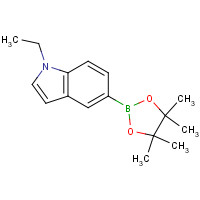 1219741-53-3 1-ethyl-5-(4,4,5,5-tetramethyl-1,3,2-dioxaborolan-2-yl)indole chemical structure