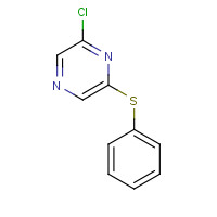 61655-71-8 2-chloro-6-phenylsulfanylpyrazine chemical structure