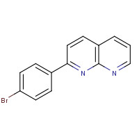 65182-59-4 2-(4-bromophenyl)-1,8-naphthyridine chemical structure