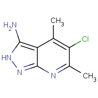 350500-99-1 5-chloro-4,6-dimethyl-2H-pyrazolo[3,4-b]pyridin-3-amine chemical structure