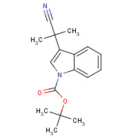 380626-46-0 tert-butyl 3-(2-cyanopropan-2-yl)indole-1-carboxylate chemical structure