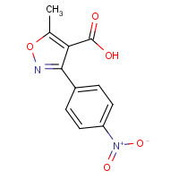 7123-64-0 5-methyl-3-(4-nitrophenyl)-1,2-oxazole-4-carboxylic acid chemical structure