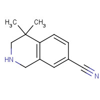 264602-78-0 4,4-dimethyl-2,3-dihydro-1H-isoquinoline-7-carbonitrile chemical structure