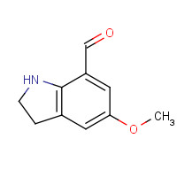 309976-21-4 5-methoxy-2,3-dihydro-1H-indole-7-carbaldehyde chemical structure