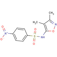 184644-22-2 N-(3,4-dimethyl-1,2-oxazol-5-yl)-4-nitrobenzenesulfonamide chemical structure