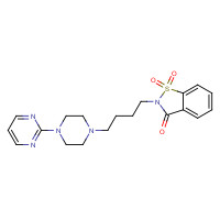 95847-70-4 1,1-dioxo-2-[4-(4-pyrimidin-2-ylpiperazin-1-yl)butyl]-1,2-benzothiazol-3-one chemical structure