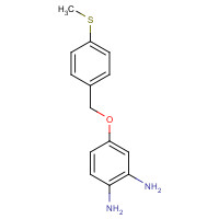 1043424-71-0 4-[(4-methylsulfanylphenyl)methoxy]benzene-1,2-diamine chemical structure