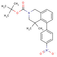 1430563-82-8 tert-butyl 4,4-dimethyl-5-(4-nitrophenyl)-1,3-dihydroisoquinoline-2-carboxylate chemical structure