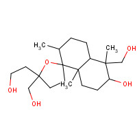 23554-81-6 5'-(2-hydroxyethyl)-1,5'-bis(hydroxymethyl)-1,4a,6-trimethylspiro[3,4,6,7,8,8a-hexahydro-2H-naphthalene-5,2'-oxolane]-2-ol chemical structure
