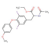 83249-56-3 ethyl 2-acetamido-3-[3,5-diiodo-4-(4-methoxyphenoxy)phenyl]propanoate chemical structure