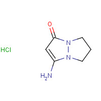 358360-19-7 7-amino-2,3-dihydro-1H-pyrazolo[1,2-a]pyrazol-5-one;hydrochloride chemical structure
