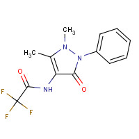 129476-61-5 N-(1,5-dimethyl-3-oxo-2-phenylpyrazol-4-yl)-2,2,2-trifluoroacetamide chemical structure