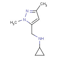 1250718-90-1 N-[(2,5-dimethylpyrazol-3-yl)methyl]cyclopropanamine chemical structure