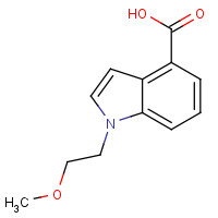 1096306-76-1 1-(2-methoxyethyl)indole-4-carboxylic acid chemical structure