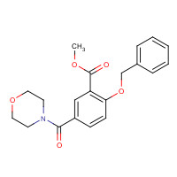 1285516-60-0 methyl 5-(morpholine-4-carbonyl)-2-phenylmethoxybenzoate chemical structure