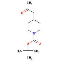 206989-54-0 tert-butyl 4-(2-oxopropyl)piperidine-1-carboxylate chemical structure