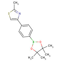 857283-68-2 2-methyl-4-[4-(4,4,5,5-tetramethyl-1,3,2-dioxaborolan-2-yl)phenyl]-1,3-thiazole chemical structure