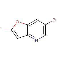1171920-55-0 6-bromo-2-iodofuro[3,2-b]pyridine chemical structure