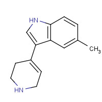 460354-14-7 5-methyl-3-(1,2,3,6-tetrahydropyridin-4-yl)-1H-indole chemical structure