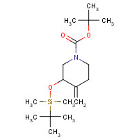 336182-45-7 tert-butyl 3-[tert-butyl(dimethyl)silyl]oxy-4-methylidenepiperidine-1-carboxylate chemical structure