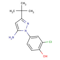 945994-86-5 4-(5-amino-3-tert-butylpyrazol-1-yl)-2-chlorophenol chemical structure