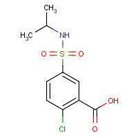 74138-28-6 2-chloro-5-(propan-2-ylsulfamoyl)benzoic acid chemical structure