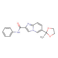 1167623-72-4 6-(2-methyl-1,3-dioxolan-2-yl)-N-phenylimidazo[1,2-a]pyridine-2-carboxamide chemical structure