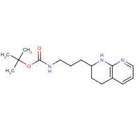 678987-75-2 tert-butyl N-[3-(1,2,3,4-tetrahydro-1,8-naphthyridin-2-yl)propyl]carbamate chemical structure