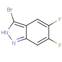 1017781-94-0 3-bromo-5,6-difluoro-2H-indazole chemical structure