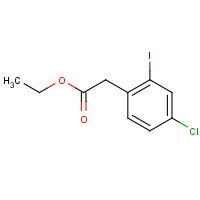1035262-95-3 ethyl 2-(4-chloro-2-iodophenyl)acetate chemical structure