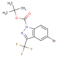 929617-37-8 tert-butyl 5-bromo-3-(trifluoromethyl)indazole-1-carboxylate chemical structure