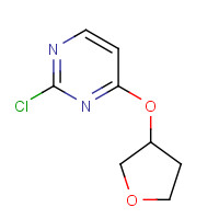 1289216-30-3 2-chloro-4-(oxolan-3-yloxy)pyrimidine chemical structure