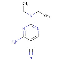 93606-29-2 4-amino-2-(diethylamino)pyrimidine-5-carbonitrile chemical structure