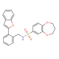 920953-28-2 N-[[2-(1-benzofuran-2-yl)phenyl]methyl]-3,4-dihydro-2H-1,5-benzodioxepine-7-sulfonamide chemical structure