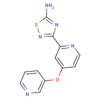 1179360-69-0 3-(4-pyridin-3-yloxypyridin-2-yl)-1,2,4-thiadiazol-5-amine chemical structure