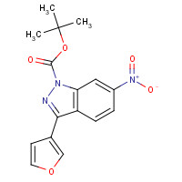 1391627-45-4 tert-butyl 3-(furan-3-yl)-6-nitroindazole-1-carboxylate chemical structure