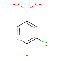 1366482-32-7 (5-chloro-6-fluoropyridin-3-yl)boronic acid chemical structure
