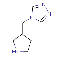 1225218-69-8 4-(pyrrolidin-3-ylmethyl)-1,2,4-triazole chemical structure