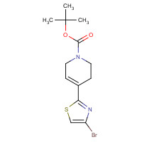 1332301-87-7 tert-butyl 4-(4-bromo-1,3-thiazol-2-yl)-3,6-dihydro-2H-pyridine-1-carboxylate chemical structure