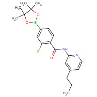 1419221-40-1 2-fluoro-N-(4-propylpyridin-2-yl)-4-(4,4,5,5-tetramethyl-1,3,2-dioxaborolan-2-yl)benzamide chemical structure