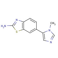 1244059-68-4 6-(3-methylimidazol-4-yl)-1,3-benzothiazol-2-amine chemical structure
