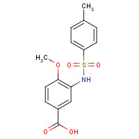 63304-89-2 4-methoxy-3-[(4-methylphenyl)sulfonylamino]benzoic acid chemical structure