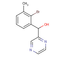 1319197-08-4 (2-bromo-3-methylphenyl)-pyrazin-2-ylmethanol chemical structure
