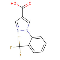 1260855-51-3 1-[2-(trifluoromethyl)phenyl]pyrazole-4-carboxylic acid chemical structure
