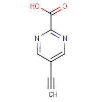 1240606-56-7 5-ethynylpyrimidine-2-carboxylic acid chemical structure