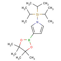 365564-11-0 tri(propan-2-yl)-[3-(4,4,5,5-tetramethyl-1,3,2-dioxaborolan-2-yl)pyrrol-1-yl]silane chemical structure