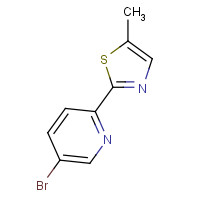 1319255-92-9 2-(5-bromopyridin-2-yl)-5-methyl-1,3-thiazole chemical structure